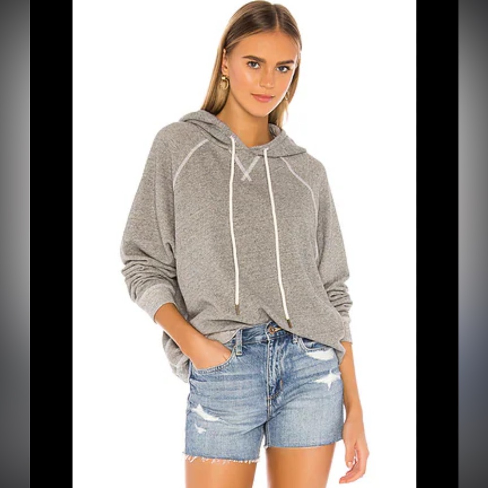 THE GREAT. Women's Hoodie in Gray Oversized Large